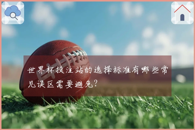 世界杯投注站的选择标准有哪些常见误区需要避免？